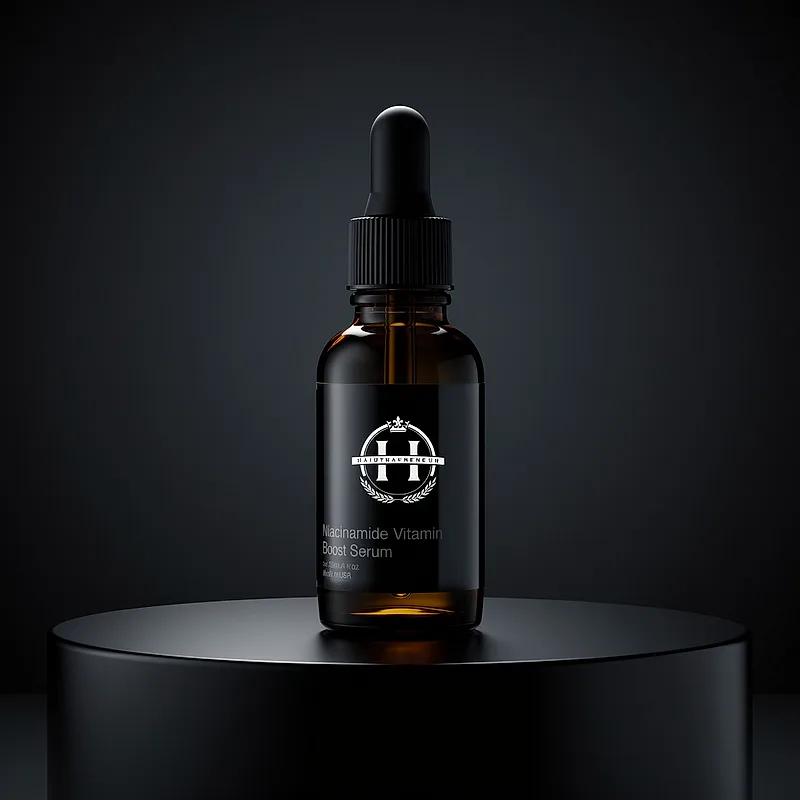 Bump Defense Serum, a niacinamide treatment in an amber dropper bottle